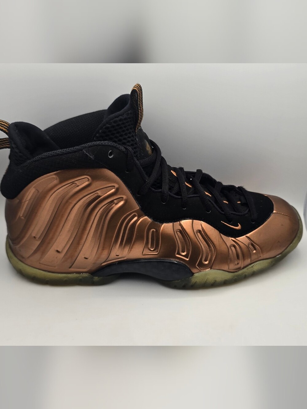 Nike Little Posite One (GS) Metallic Copper Black FZ0990 800 Sz 6y